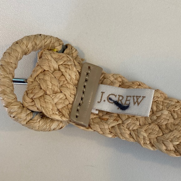 J.‎ Crew Woven straw belt M-L Natural - Picture 7 of 8